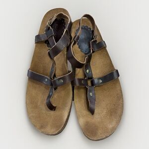 Sundance Sandals Womens Size 40 Leather Made In Spain Brown US Size 9